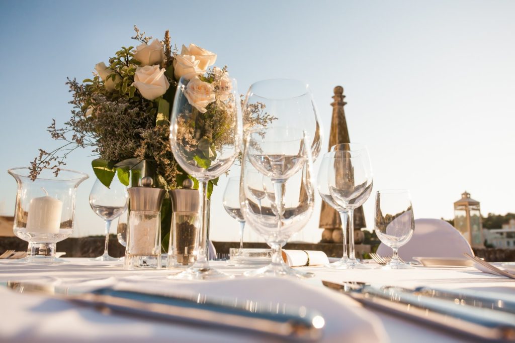 decoração mesa de casamento